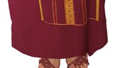 Burgundy Traditional Dress (Galabeya)